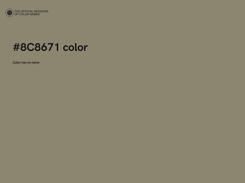 #8C8671 color image