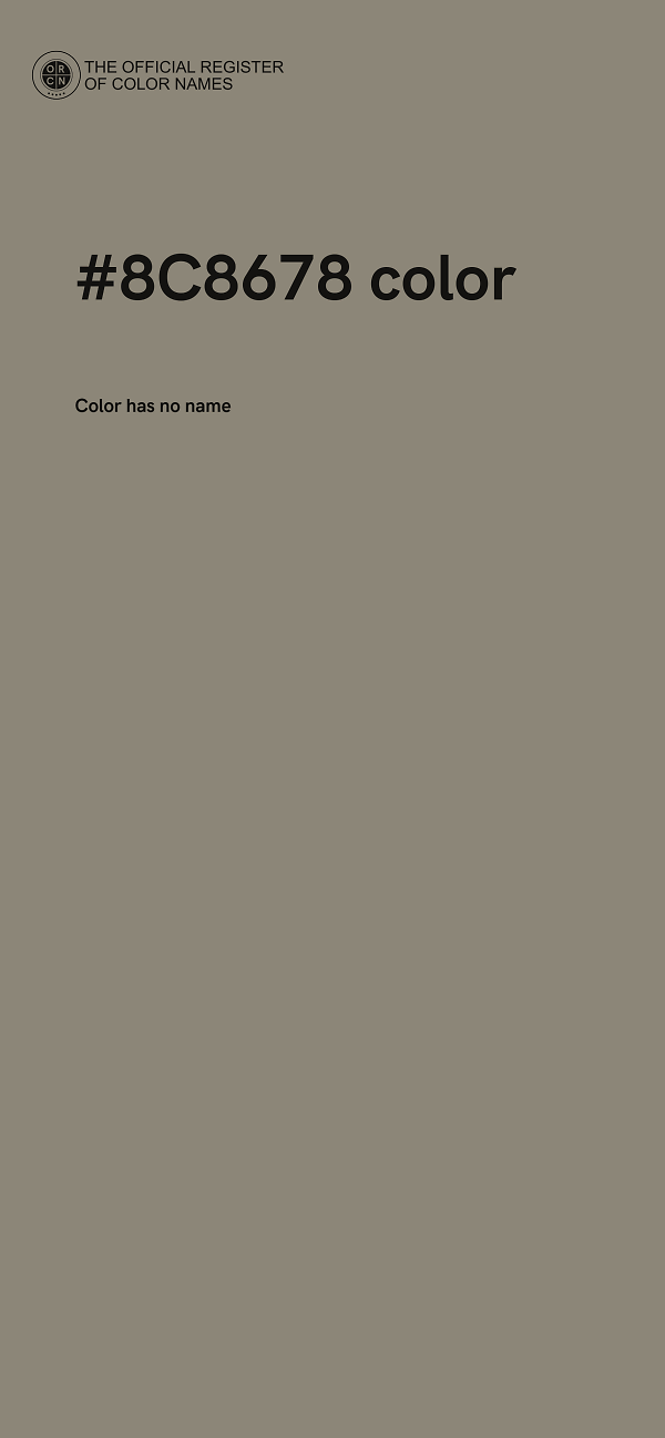 #8C8678 color image