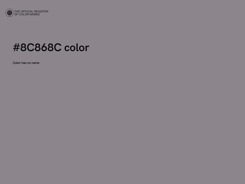 #8C868C color image