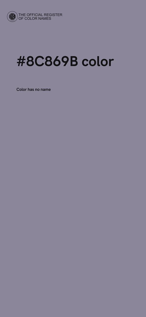 #8C869B color image