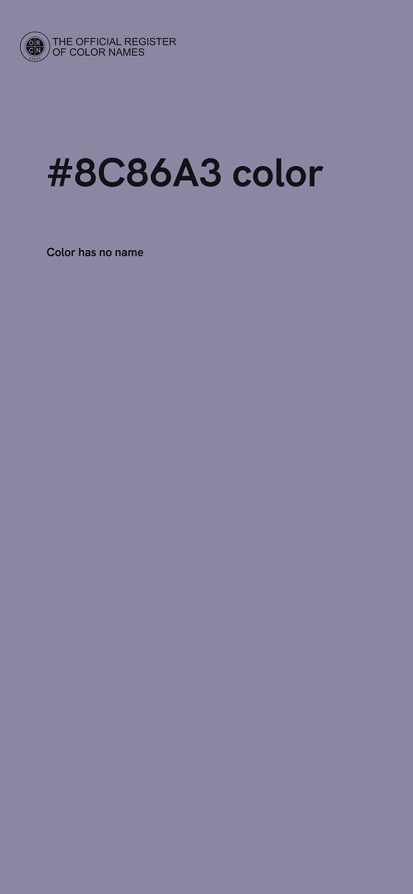 #8C86A3 color image