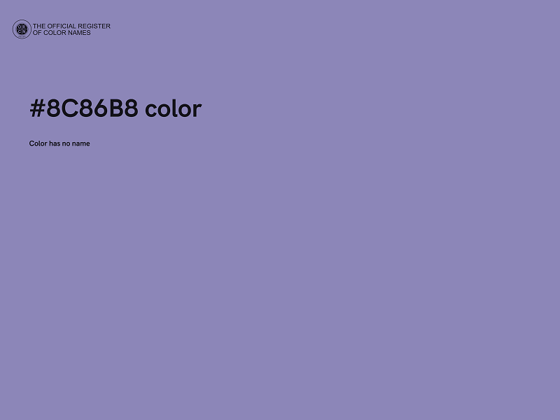 #8C86B8 color image