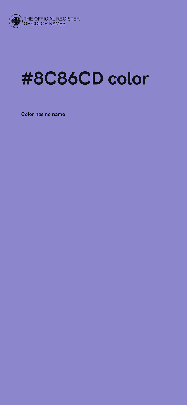 #8C86CD color image