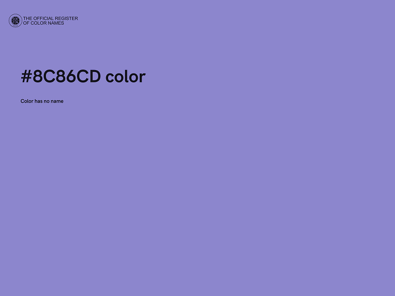 #8C86CD color image