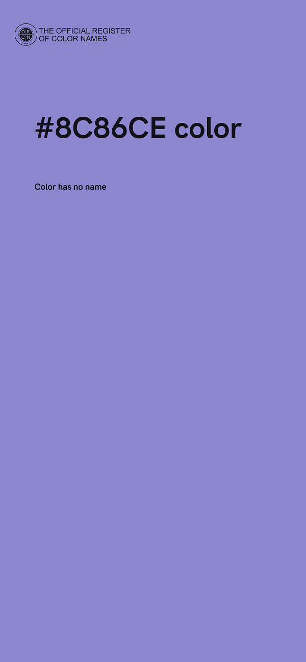 #8C86CE color image