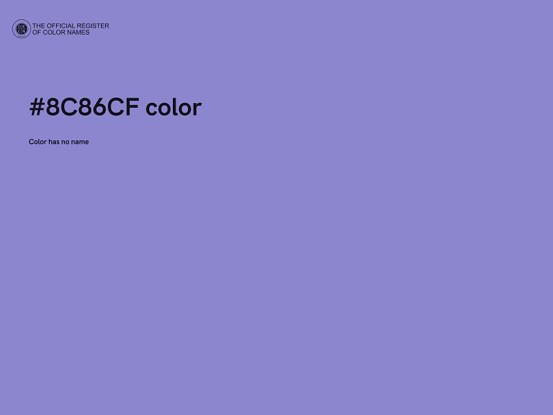 #8C86CF color image