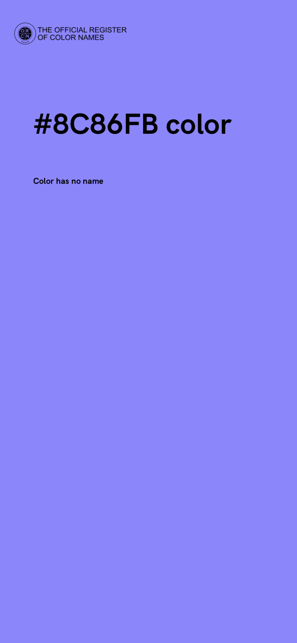 #8C86FB color image