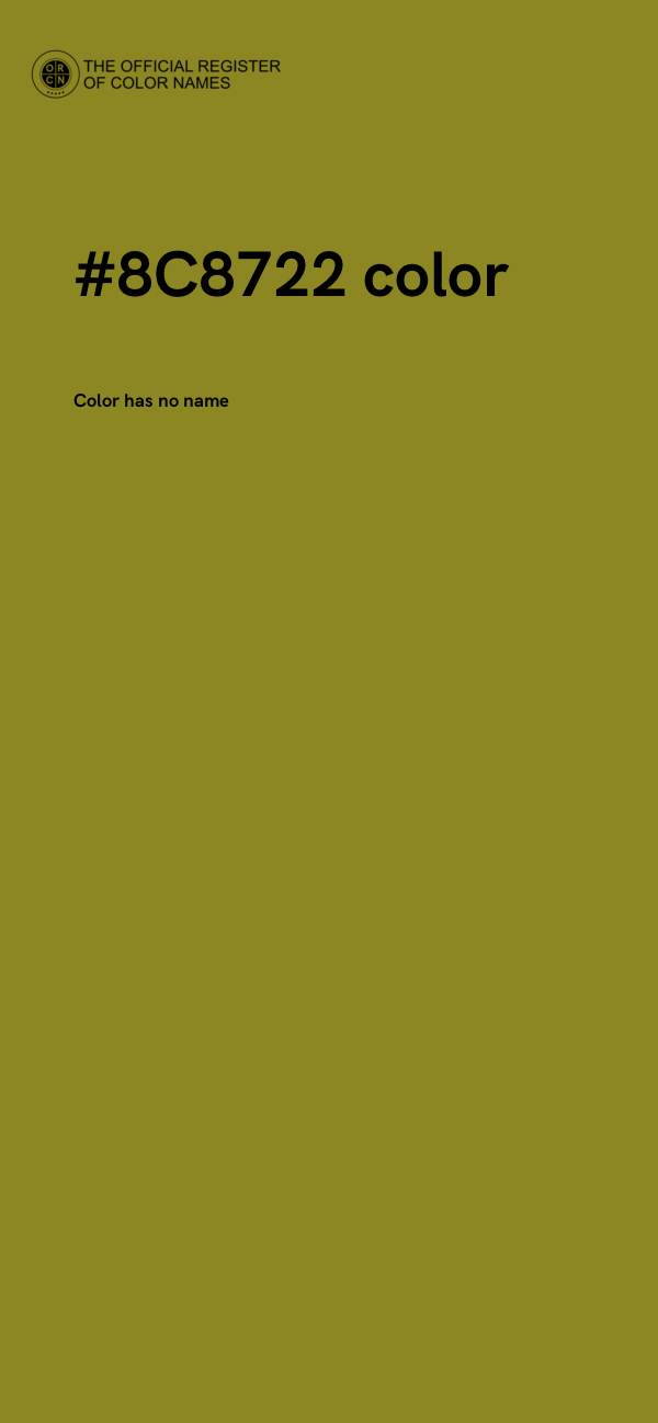 #8C8722 color image