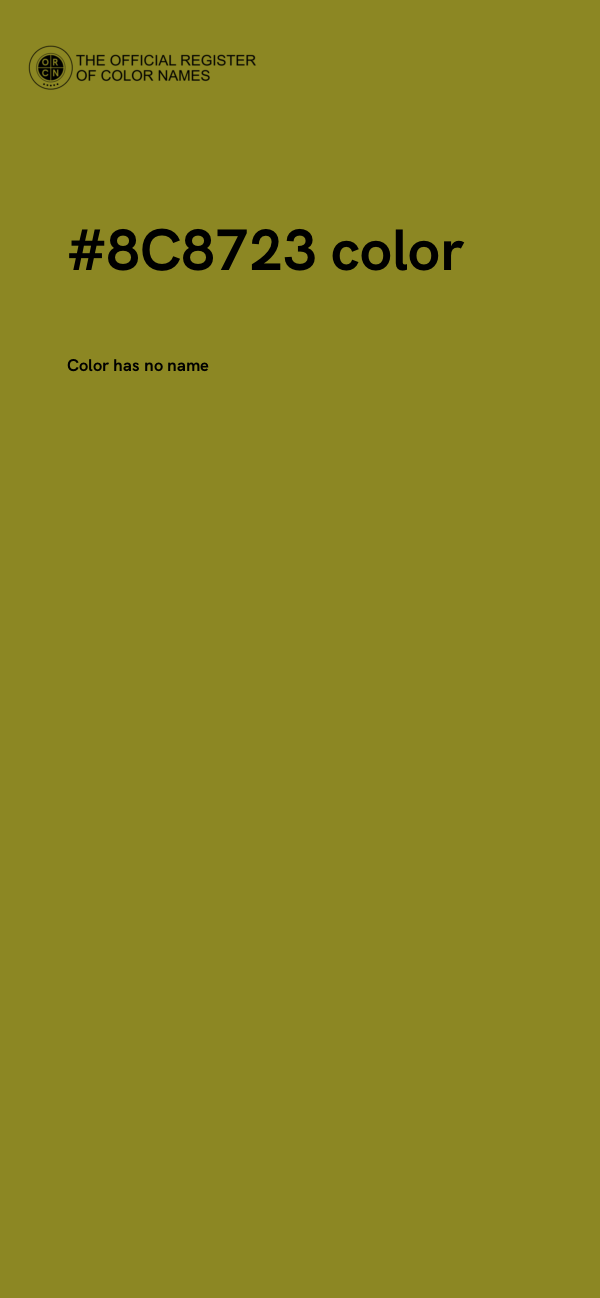 #8C8723 color image