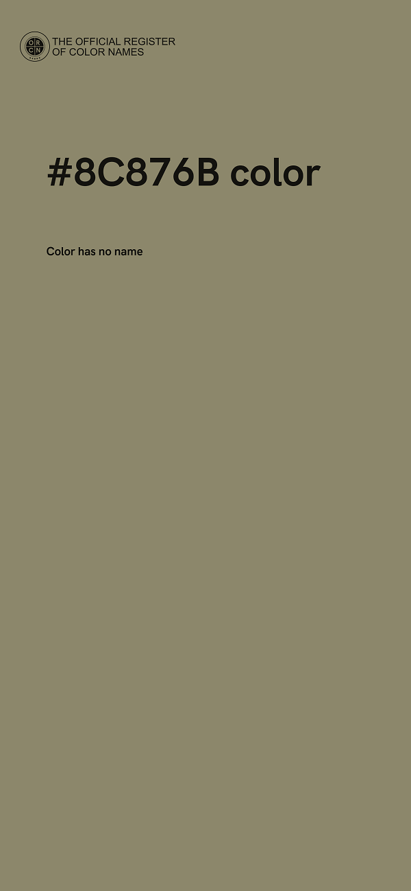 #8C876B color image