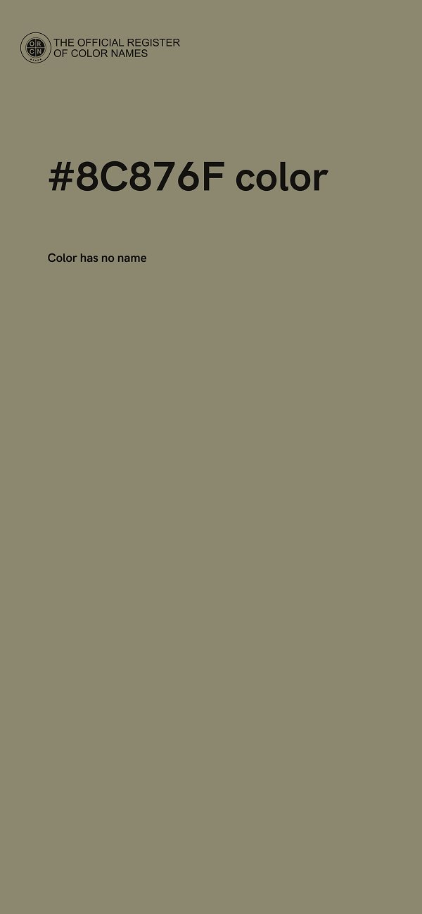 #8C876F color image