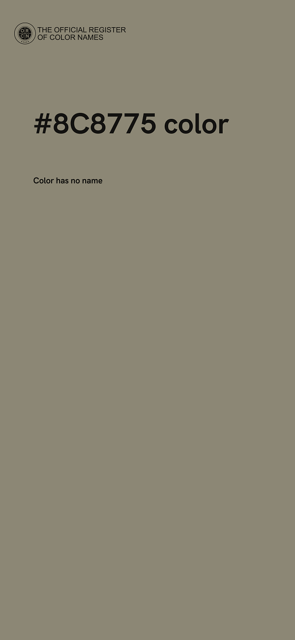 #8C8775 color image