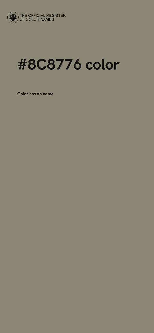 #8C8776 color image