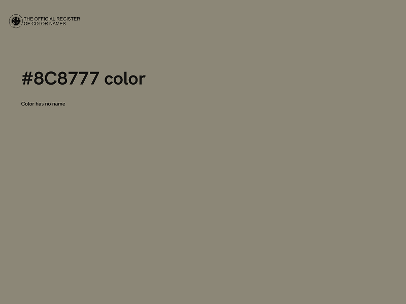 #8C8777 color image