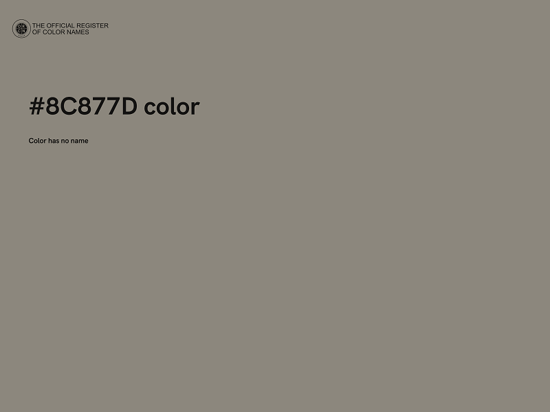 #8C877D color image