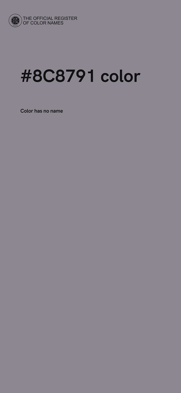 #8C8791 color image