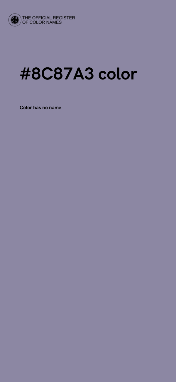 #8C87A3 color image