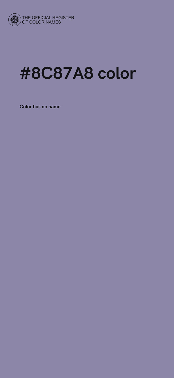 #8C87A8 color image
