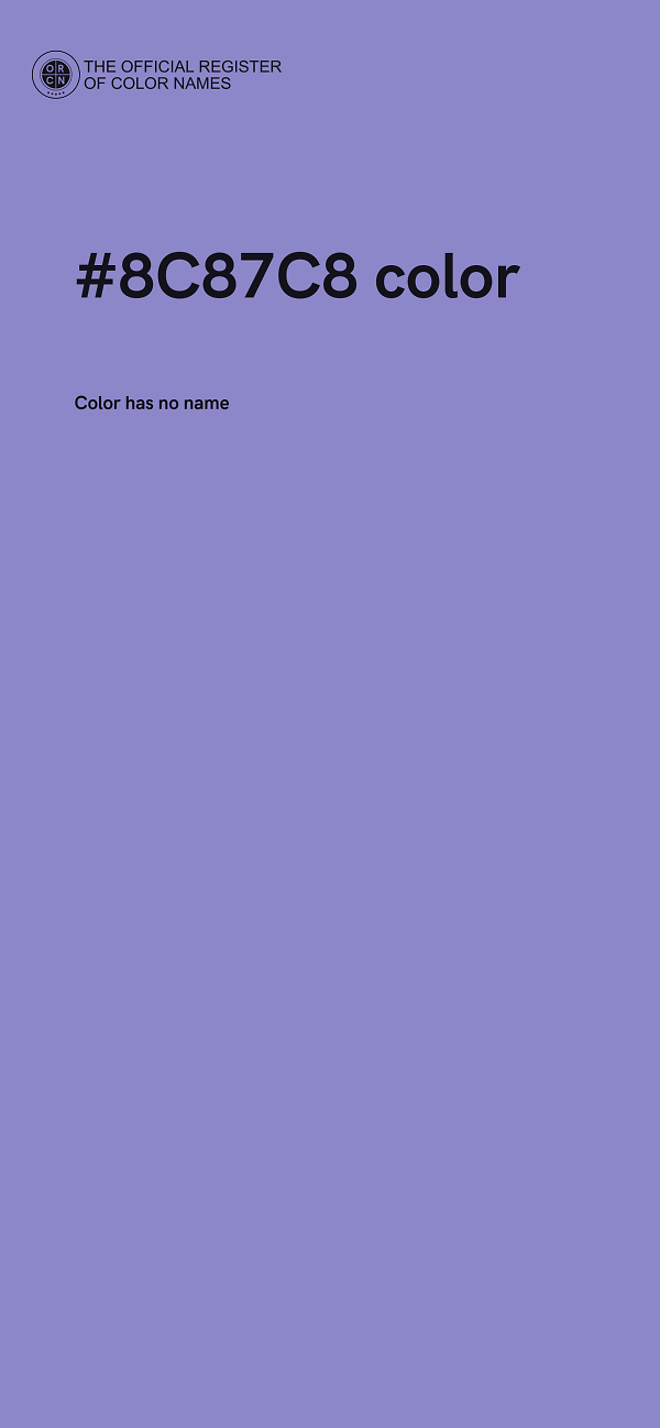 #8C87C8 color image