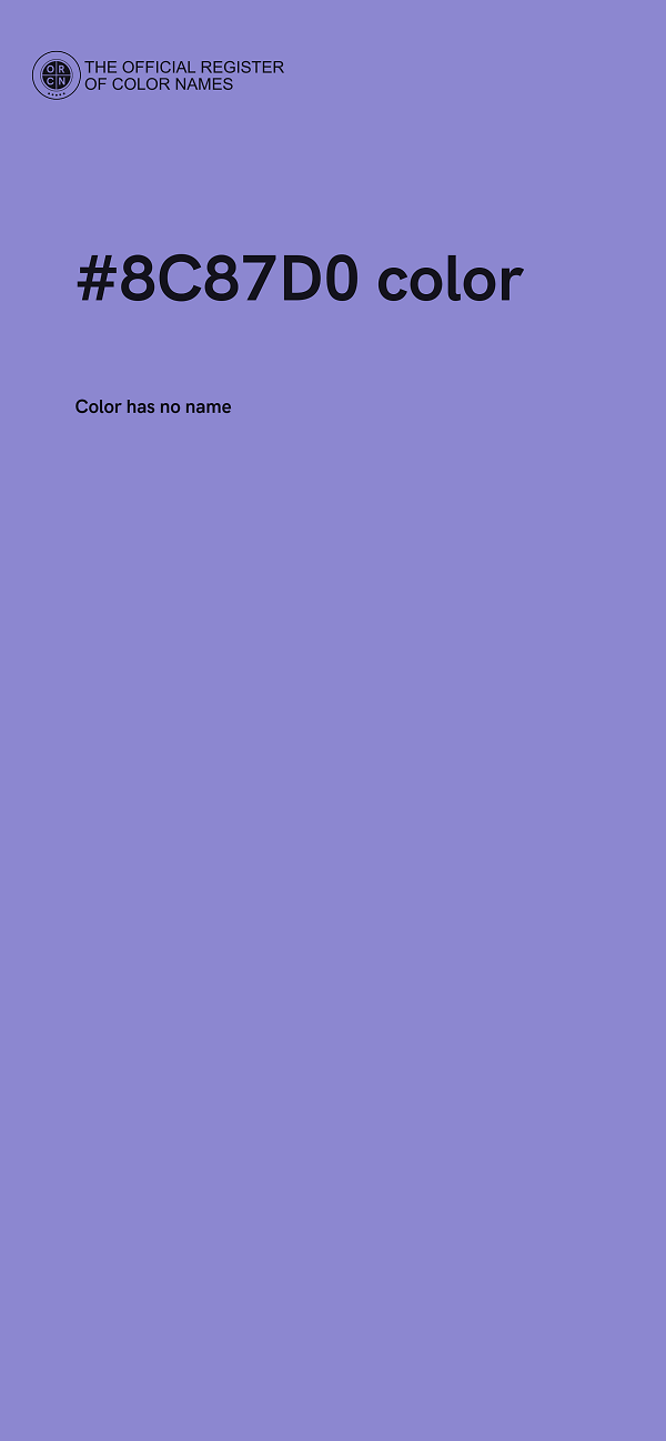 #8C87D0 color image