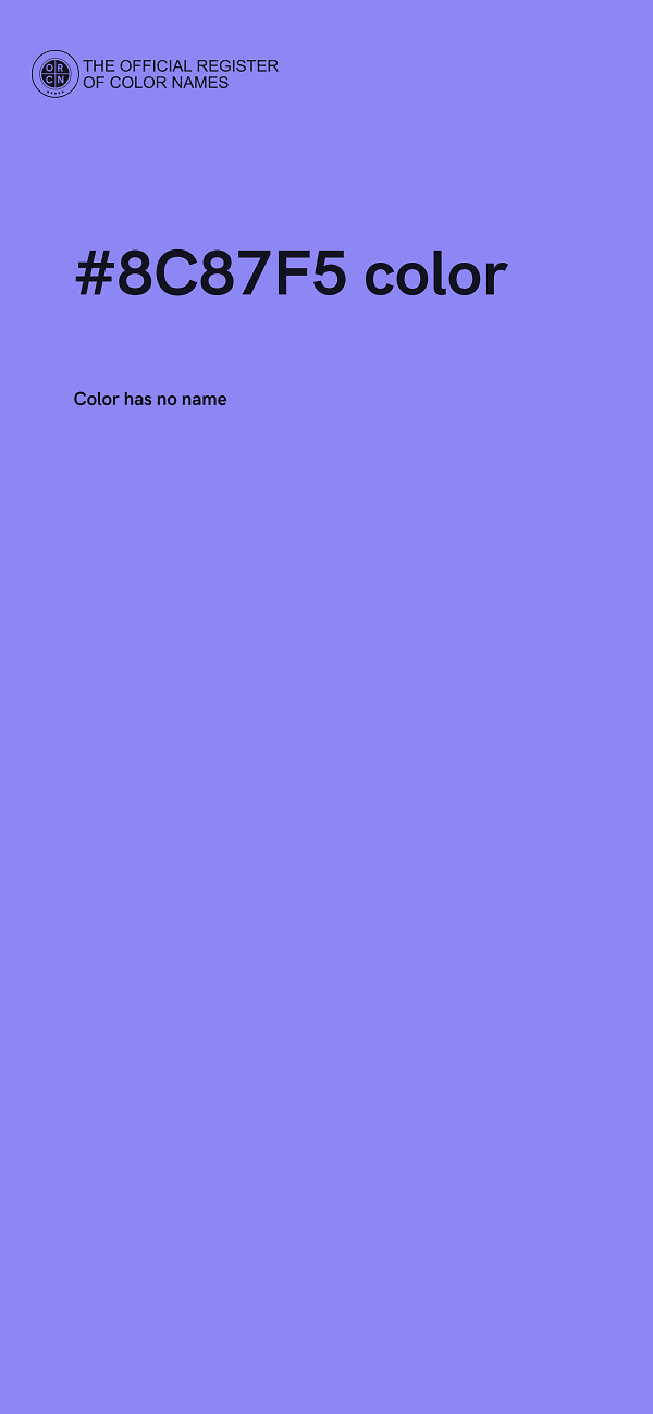 #8C87F5 color image