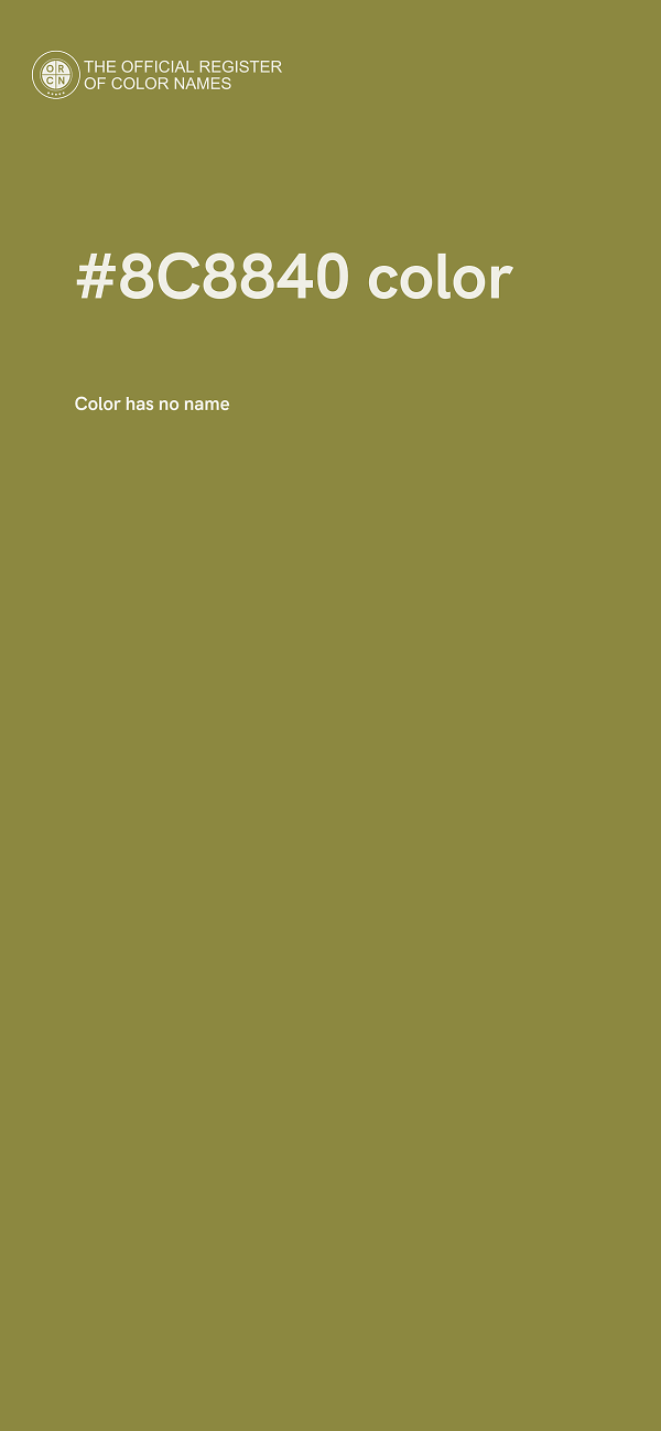 #8C8840 color image