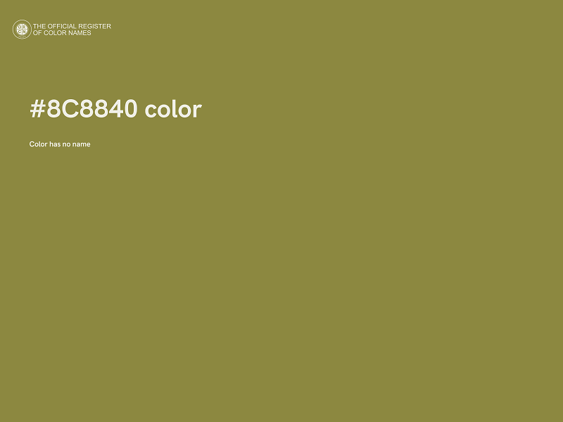 #8C8840 color image