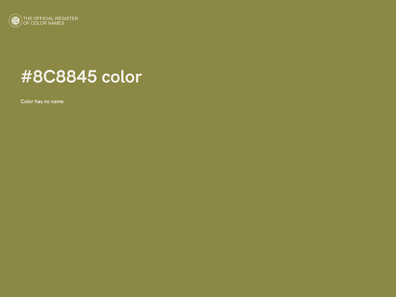 #8C8845 color image