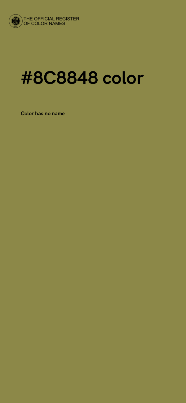 #8C8848 color image