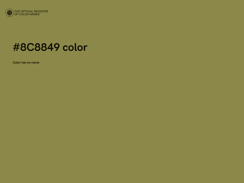 #8C8849 color image