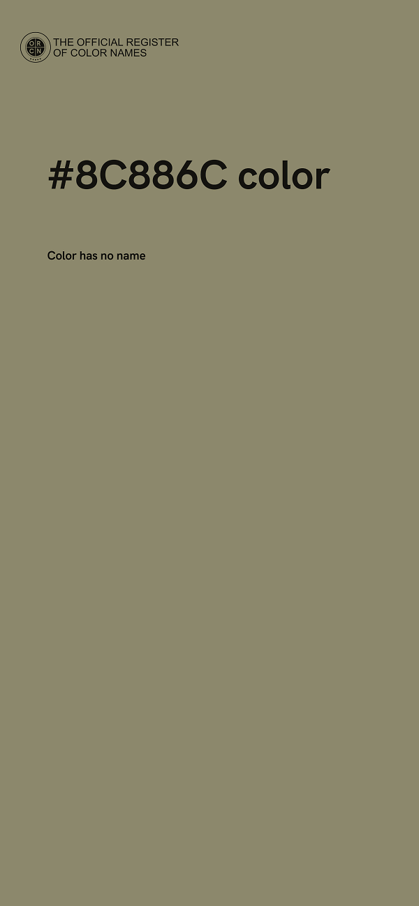 #8C886C color image