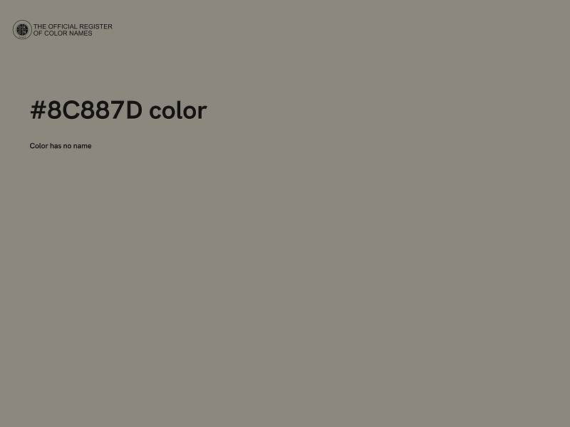 #8C887D color image