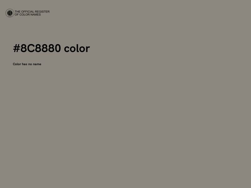 #8C8880 color image