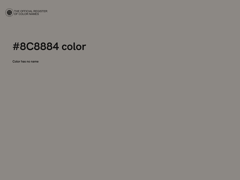 #8C8884 color image