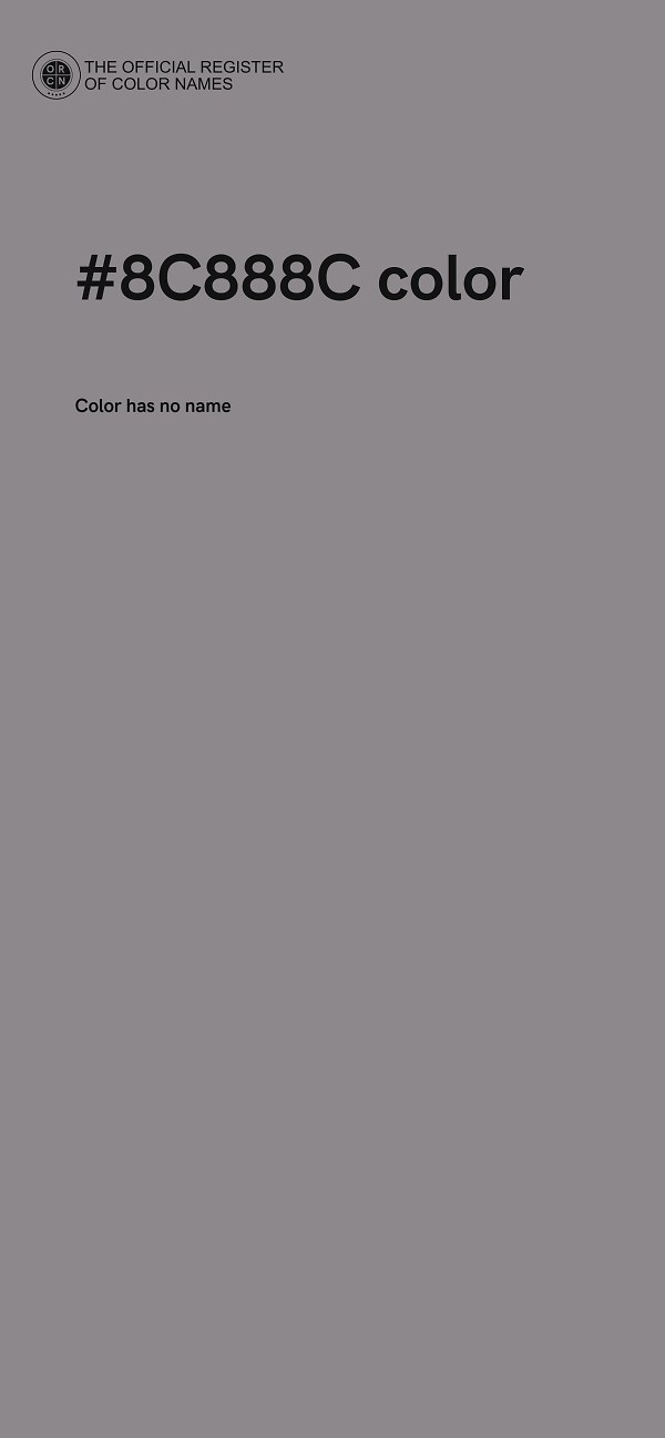 #8C888C color image