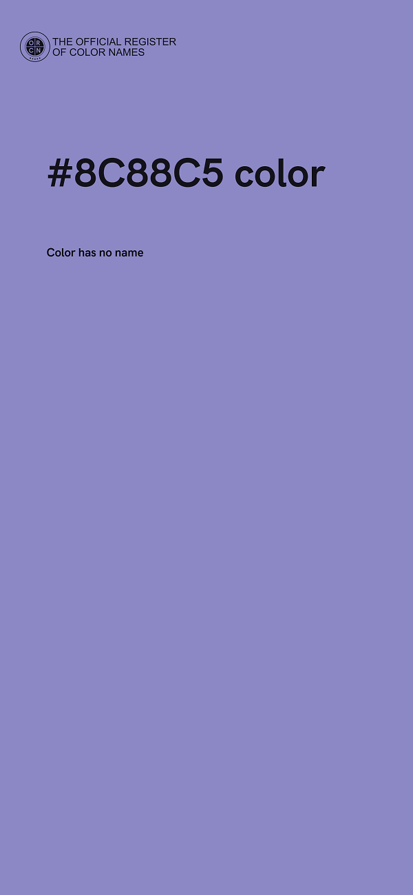 #8C88C5 color image