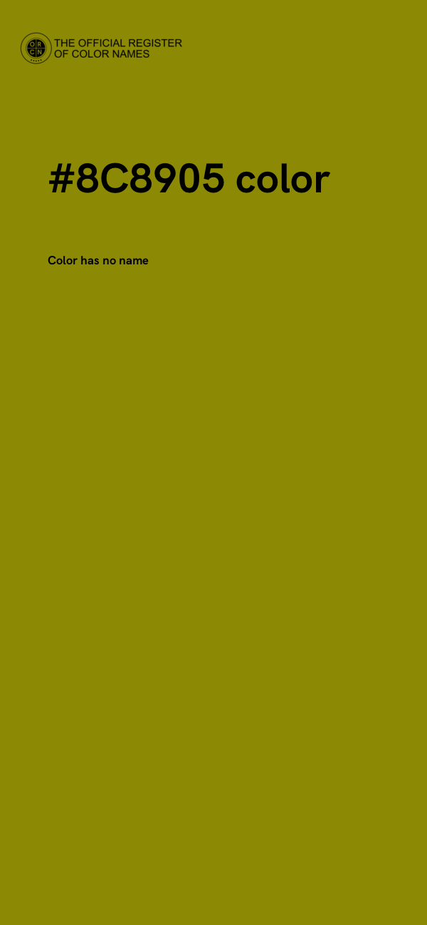 #8C8905 color image