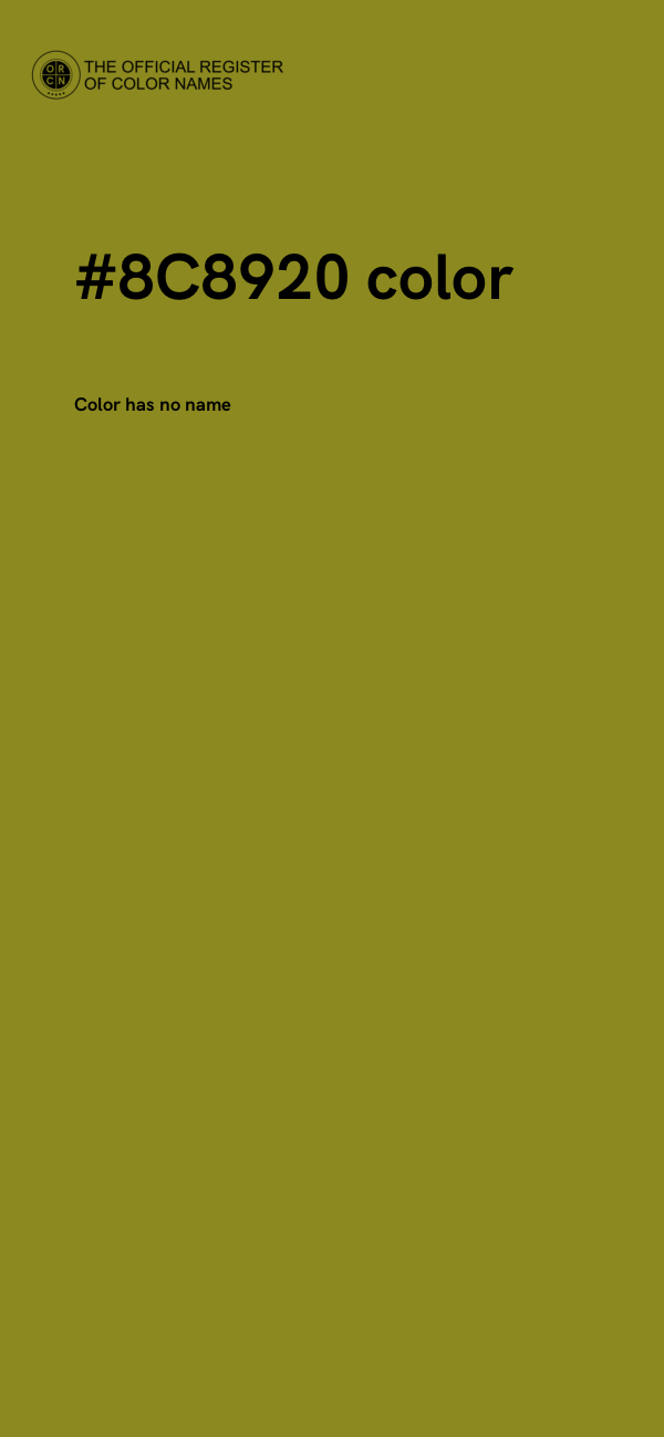 #8C8920 color image