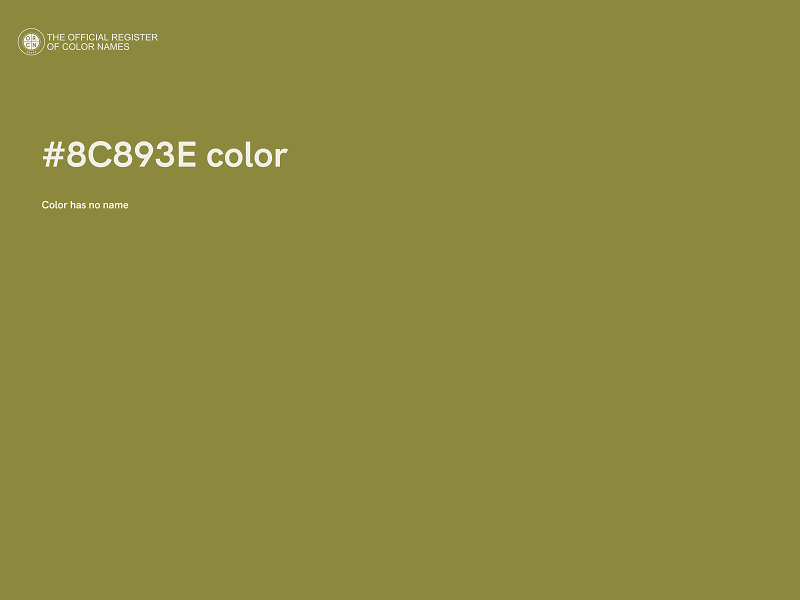 #8C893E color image