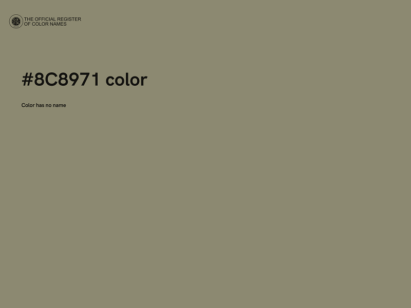 #8C8971 color image