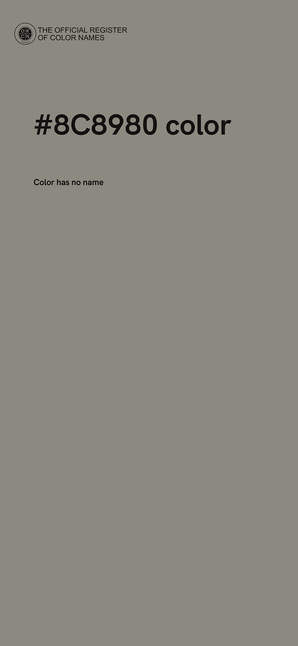 #8C8980 color image