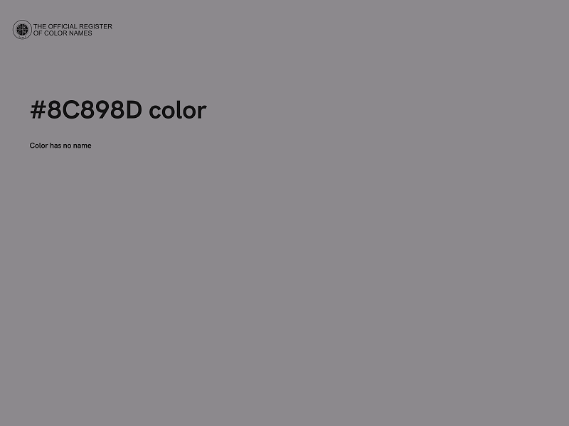 #8C898D color image