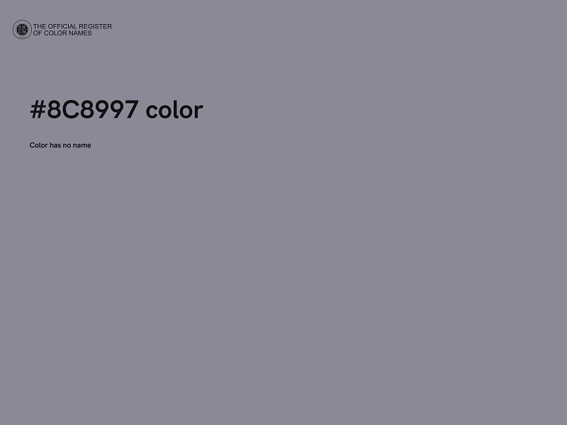 #8C8997 color image