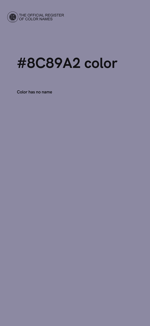 #8C89A2 color image
