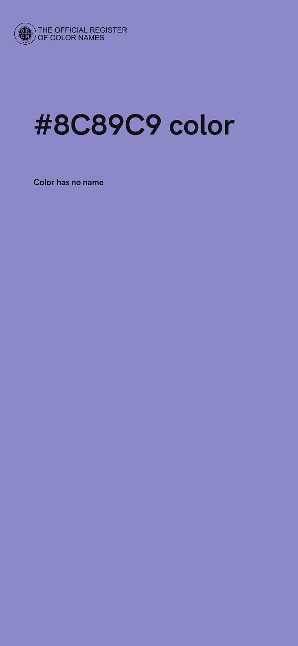 #8C89C9 color image