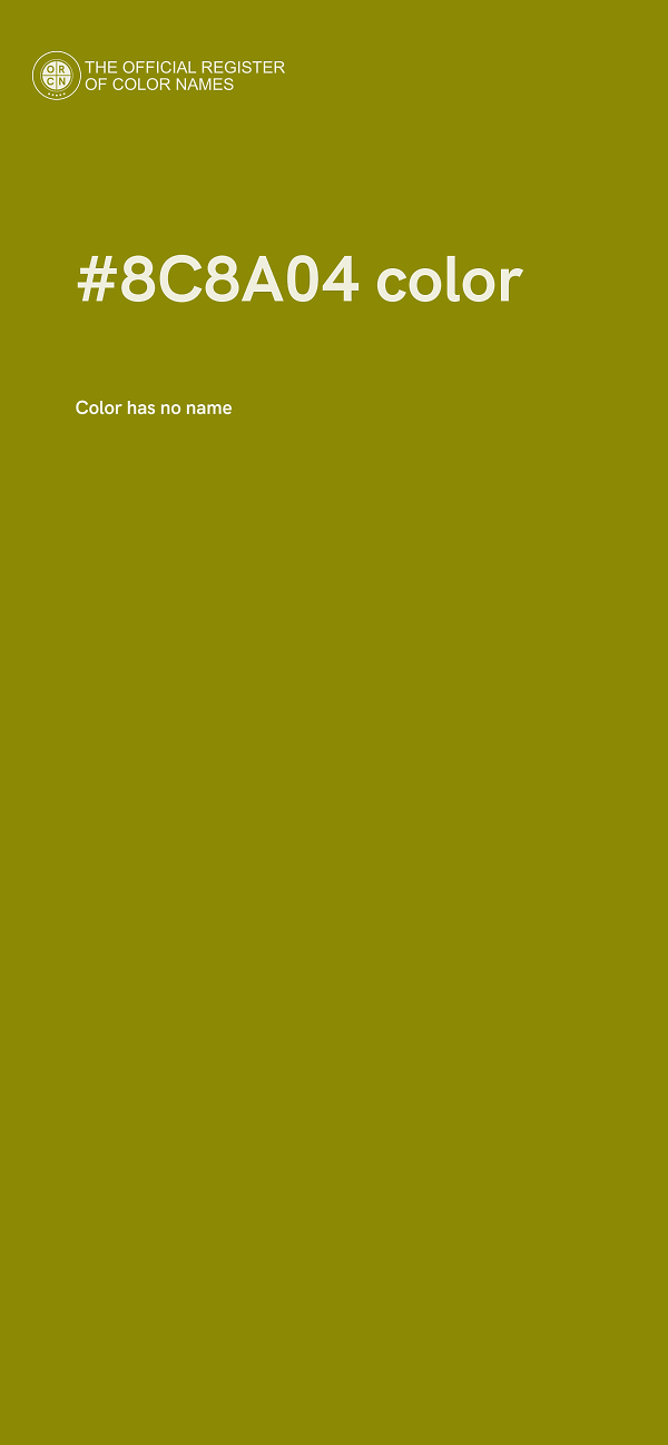 #8C8A04 color image