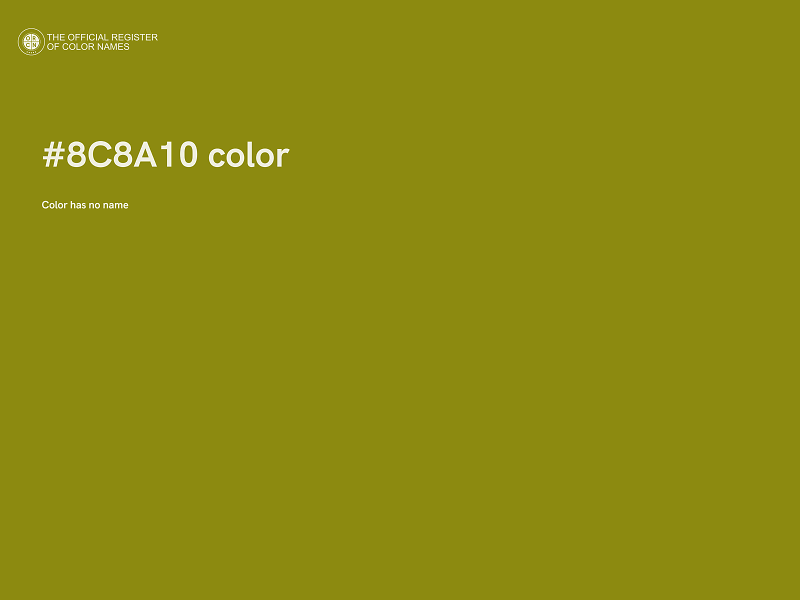 #8C8A10 color image