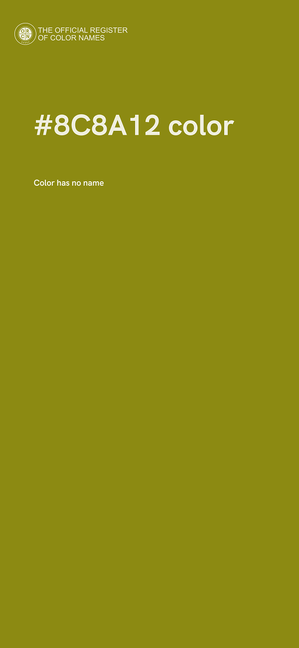 #8C8A12 color image