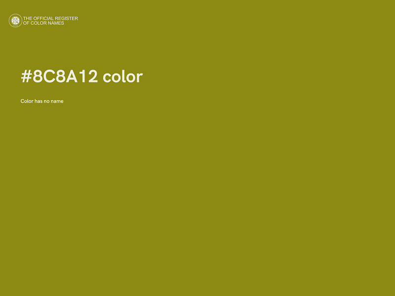 #8C8A12 color image