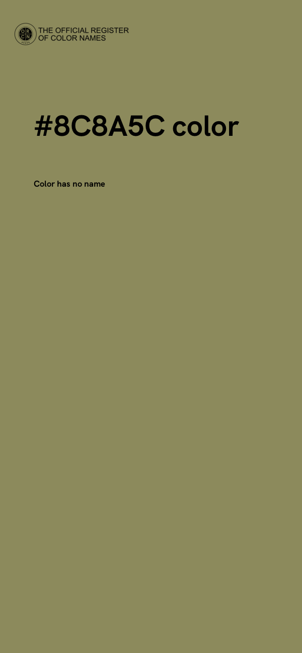 #8C8A5C color image